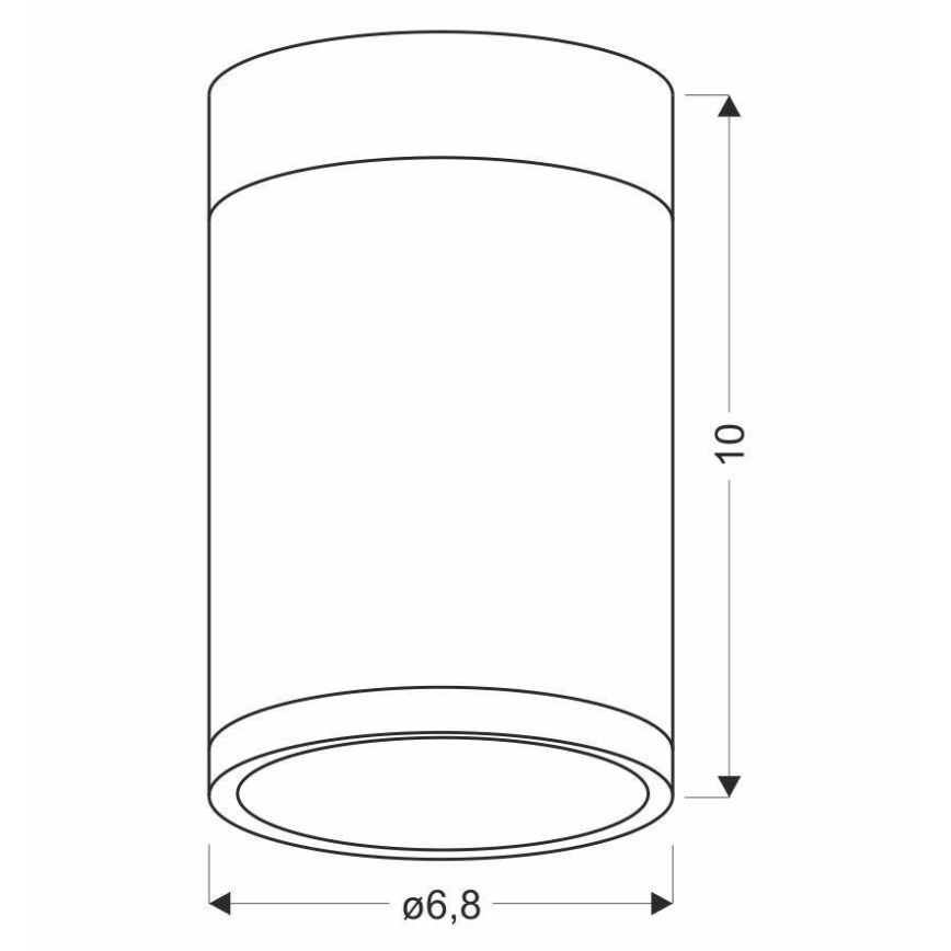 Kattovalo TUBA GU10/15W/230V