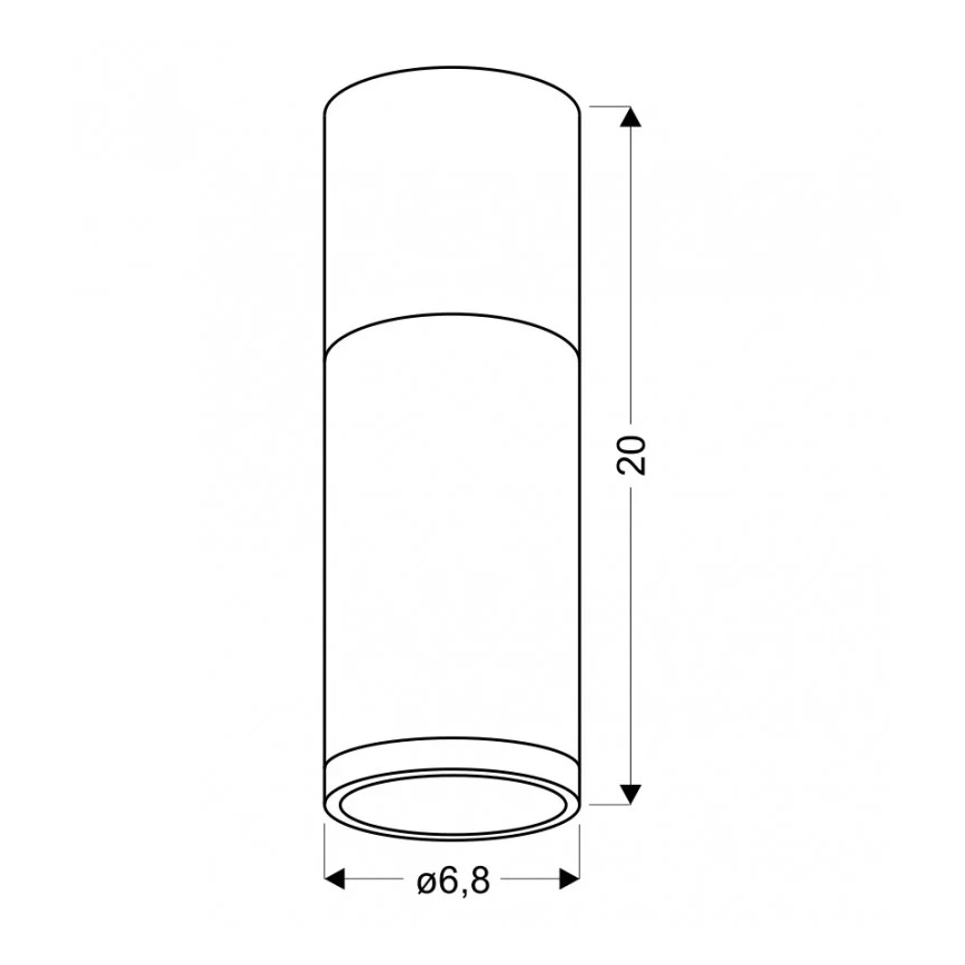 Kattovalo TUBA GU10/15W/230V