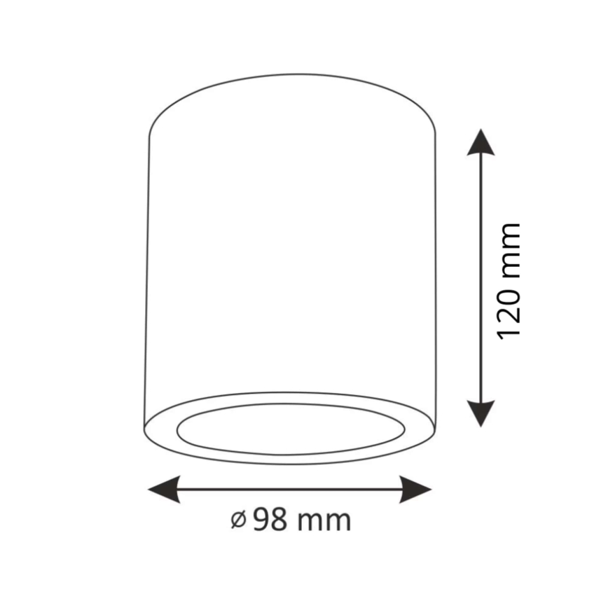 Kohdevalo JUPITER 1xE27/20W/230V halkaisija 9,8 cm valkoinen