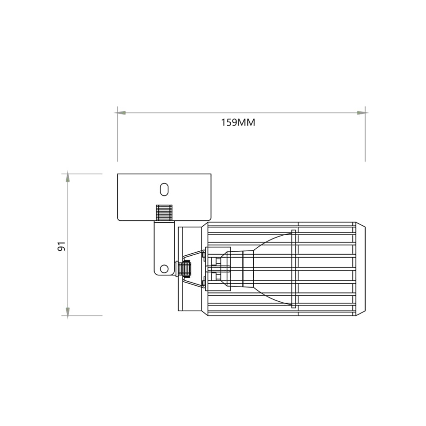 Kohdevalo VERTICAL 1xGU10/8W/230V musta