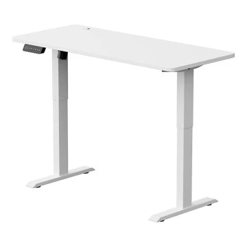 Korkeussäädettävä pöytä LEVANO 140x60 cm valkoinen