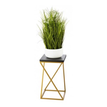 Kukkasteline LOFT 40x24 cm kulta/musta