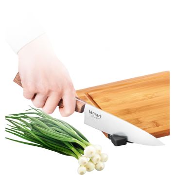 Lamart - Keittiön leikkuulauta veitsen teroittimella 32x22 cm