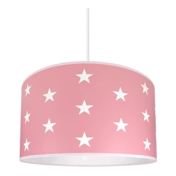 Lasten kattokruunu STARS PINK 1xE27/60W/230V