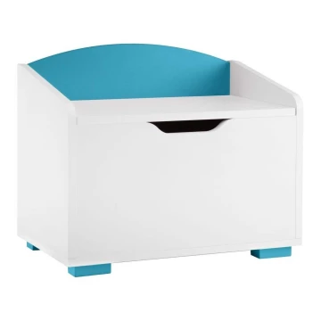 Lasten säilytyslaatikko PABIS 50x60 cm valkoinen/sininen