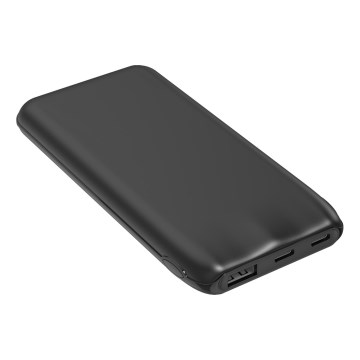 Laturi 10000 mAh 10W Power Delivery 2xUSB-C + 1xUSB-A musta