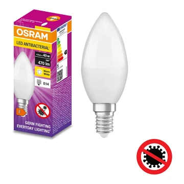 LED Antibakteerinen polttimo B40 E14/4,9W/230V 2700K - Osram