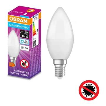 LED Antibakteerinen polttimo B40 E14/4,9W/230V 6500K - Osram