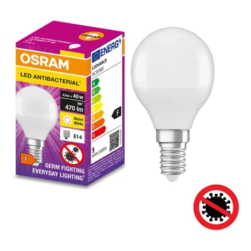LED Antibakteerinen polttimo P40 E14/4,9W/230V 2700K - Osram