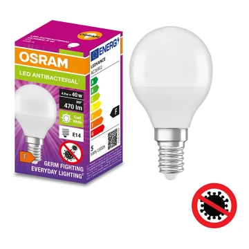 LED Antibakteerinen polttimo P40 E14/4,9W/230V 4000K - Osram