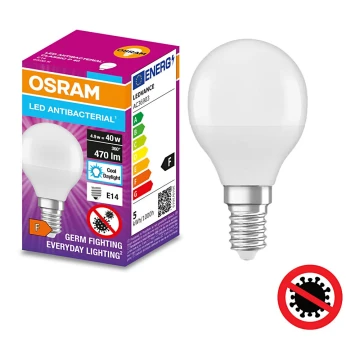 LED Antibakteerinen polttimo P40 E14/4,9W/230V 6500K - Osram