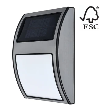 LED Aurinkoenergia talonumero LED/3x0,1W/2,4V IP44 - FSC-sertifioitu