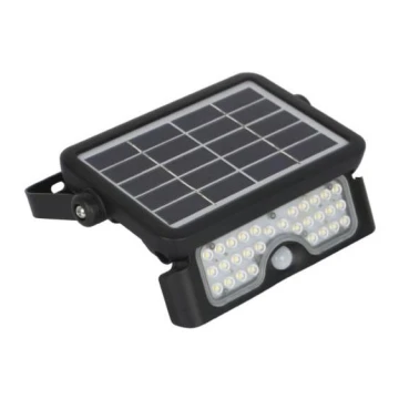 LED-aurinkokenno valonheitin anturilla LED / 5W / 3,7V 4000K IP65