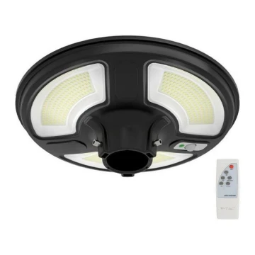 LED Aurinkokennokatuvalo anturilla LED/10W/3,2V IP65 4000K + kauko-ohjaus