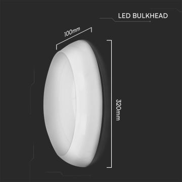 LED Hätäkattovalaisin anturilla LED/8W/16W/20W/230V IP65 3000/4000/6500K