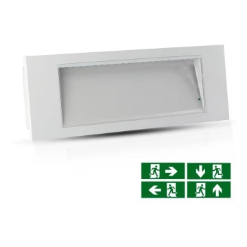 LED Hätävalo EMERGENCY EXIT SAMSUNG CHIP LED/3,8W/230V 6000K