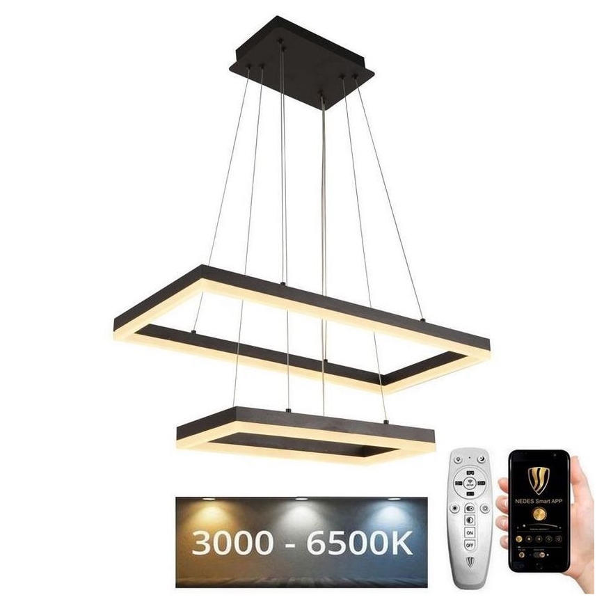 LED-himmennettävä kattokruunu johdossa LED/65W/230V 3000-6500K + kaukosäädin