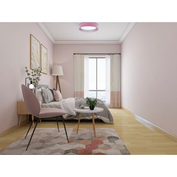 LED-himmennettävä kattovalaisin SMART GALAXY LED/24W/230V pinkki/hopea 3000-6500K + kaukosäädin