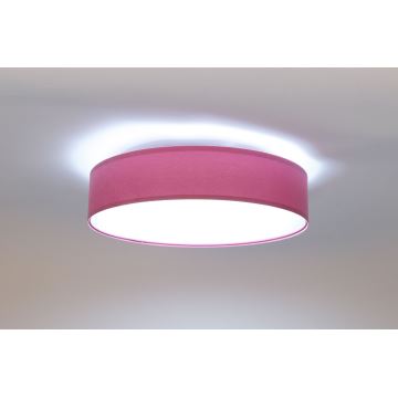 LED-himmennettävä kattovalaisin SMART GALAXY LED/24W/230V pinkki/hopea 3000-6500K + kaukosäädin