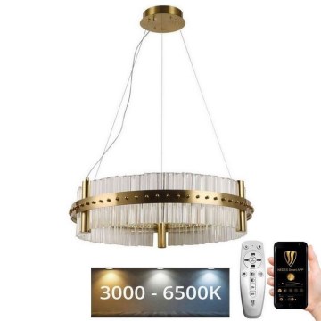 LED Himmennettävä kristalli kattokruunu johdossa LED/40W/230V 3000-6500K + kauko-ohjaus