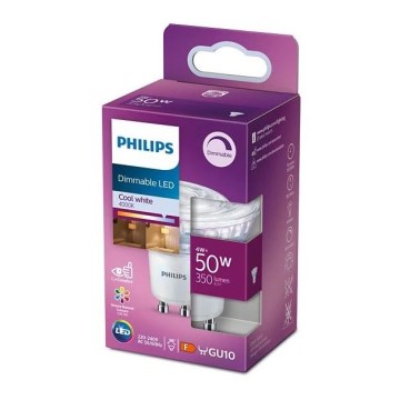 LED Himmennettävä polttimo Philips GU10/4W/230V 4000K