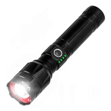 LED Himmennettävä rechargeable flashlight virta pankki -toiminto LED/30W/5V IPX5 1060 lm 12 h 5000 mAh