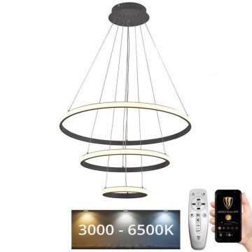 LED Himmennettävä riippuvalaisin LED/90W/230V 3000-6500K + kaukosäädin