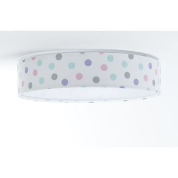 LED-himmennettävä kattovalaisin SMART GALAXY KIDS LED/24W/230V 3000-6500K pisteet värikäs + kaukosäädin