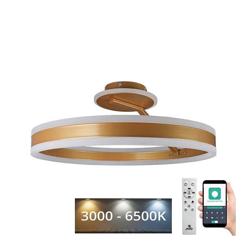 LED-himmennyskattokruunu LED/86W/230V 3000-6500K kulta + kauko-ohjaus