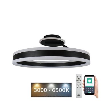 LED-himmennyskattokruunu LED/86W/230V 3000-6500K musta + kauko-ohjaus