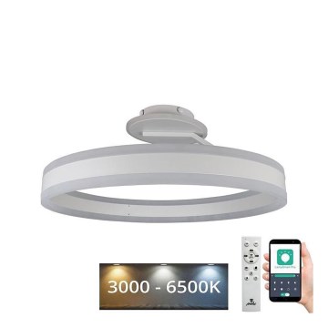 LED-himmennyskattokruunu LED/86W/230V 3000-6500K valkoinen + kauko-ohjaus