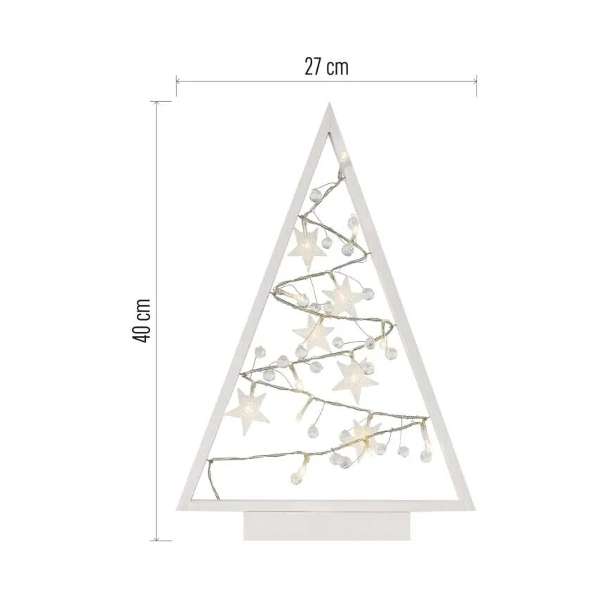 LED-joulukoriste 15xLED/2xAA puu