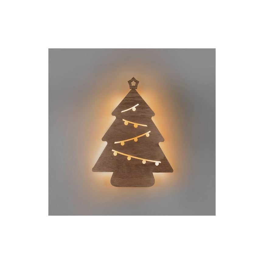 LED-joulukoriste LED/2xAA puu