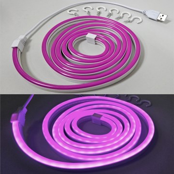 LED Joustava nauha NEON LED/5V USB 1,8 m violetti