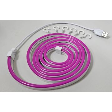 LED Joustava nauha NEON LED/5V USB 1,8 m violetti