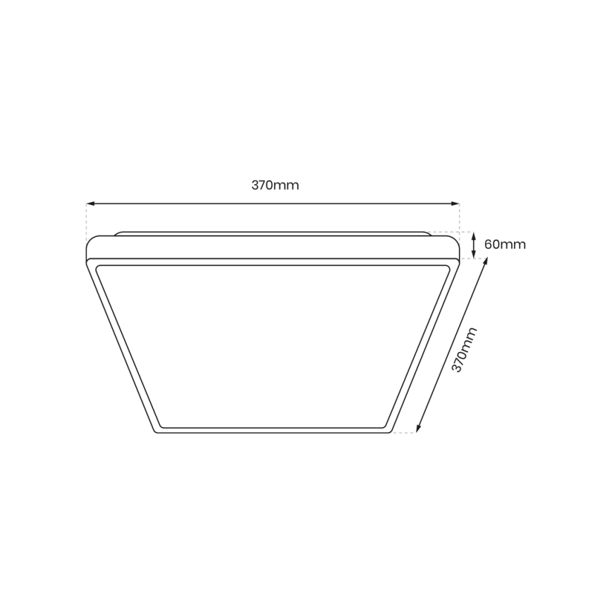 LED Kattovalaisin FABIO LED/23W/230V musta