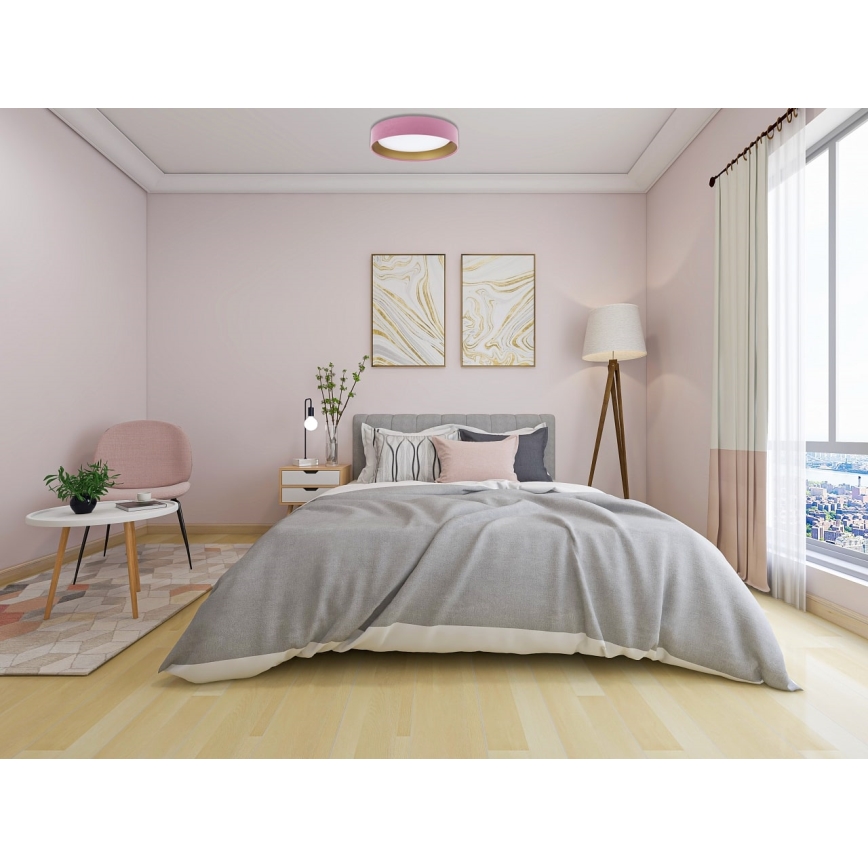 LED Kattovalaisin GALAXY LED/24W/230V pinkki/kulta