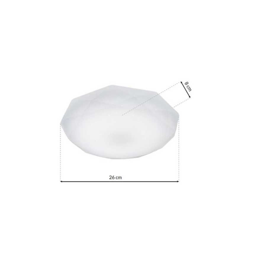 LED-kattovalaisin HEX LED/12W/230V