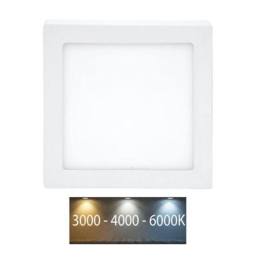 LED-kattovalaisin kylpyhuoneeseen RAFA LED/12W/230V 3000/4000/6000K 17x17 cm IP44 valkoinen