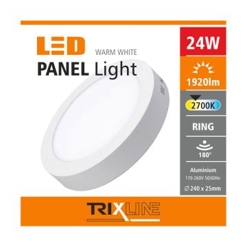 LED-kattovalaisin LED/24W/230V 2700K