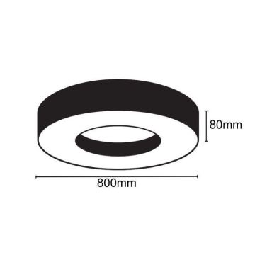 LED-kattovalaisin LED/40W/230V 4000K halkaisija 80 cm