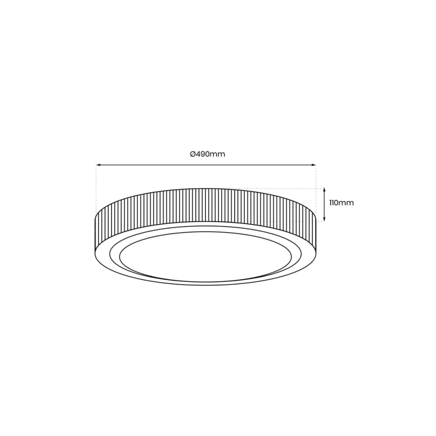 LED-kattovalaisin MIRI LED/34W/230V halkaisija 49 cm