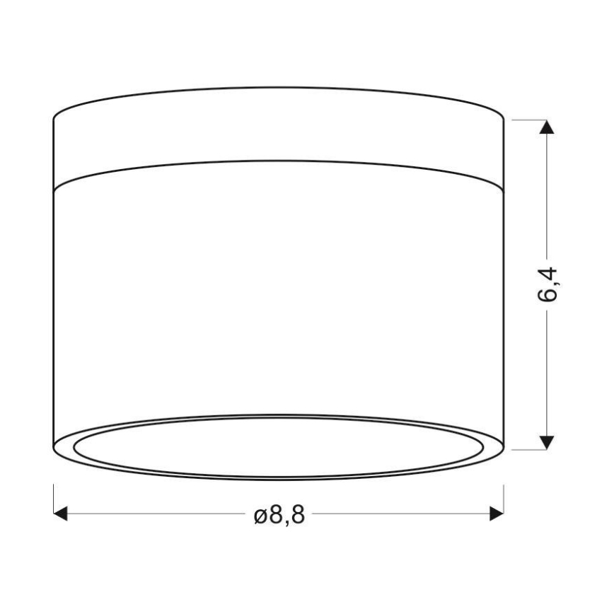 LED-kattovalaisin TUBA LED/9W/230V valkoinen/beige