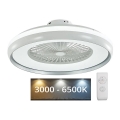 LED-kattovalaisin tuulettimella LED/45W/230V 3000/4000/6500K harmaa + kauko-ohjaus