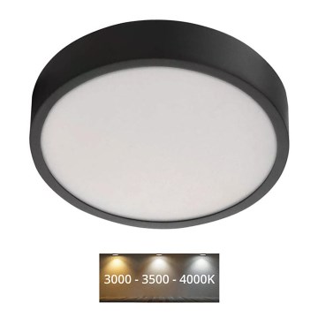 LED Kattovalo NEXXO LED/21W/230V 3000/3500/4000K d. 22,5 cm musta