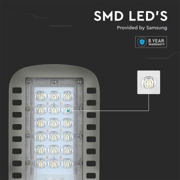 LED-katuvalo SAMSUNG CHIP LED/30W/230V 4000K harmaa