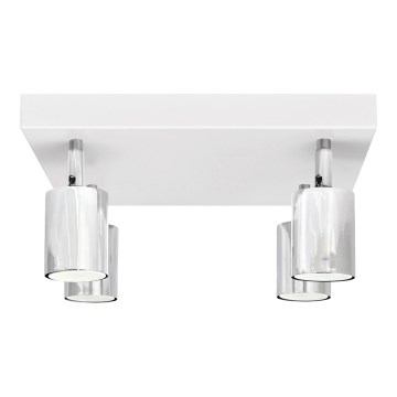 LED-kohdevalaisin TUNE 4xGU10/4,8W/230V mattakromi/valkoinen