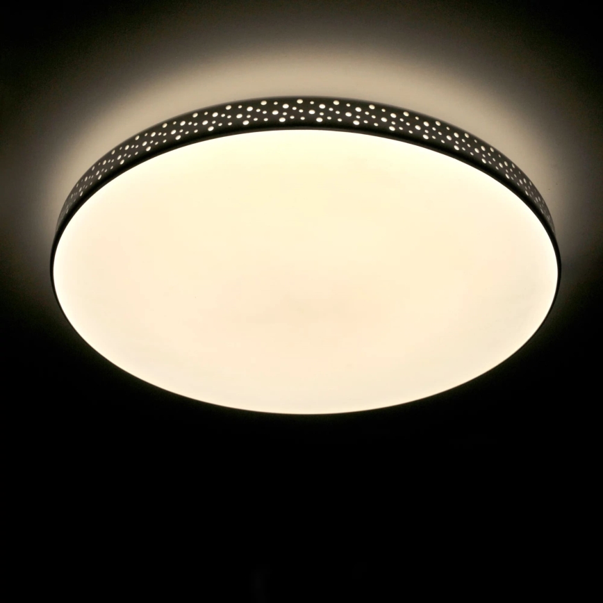 LED Kylpyhuoneen kattovalaisin MOON LED/18W/230V musta IP44