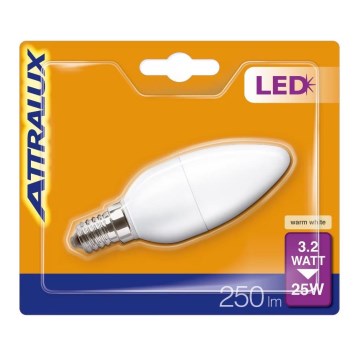 LED-polttimo B35 E14/3,2W/230V 2700K - Attralux