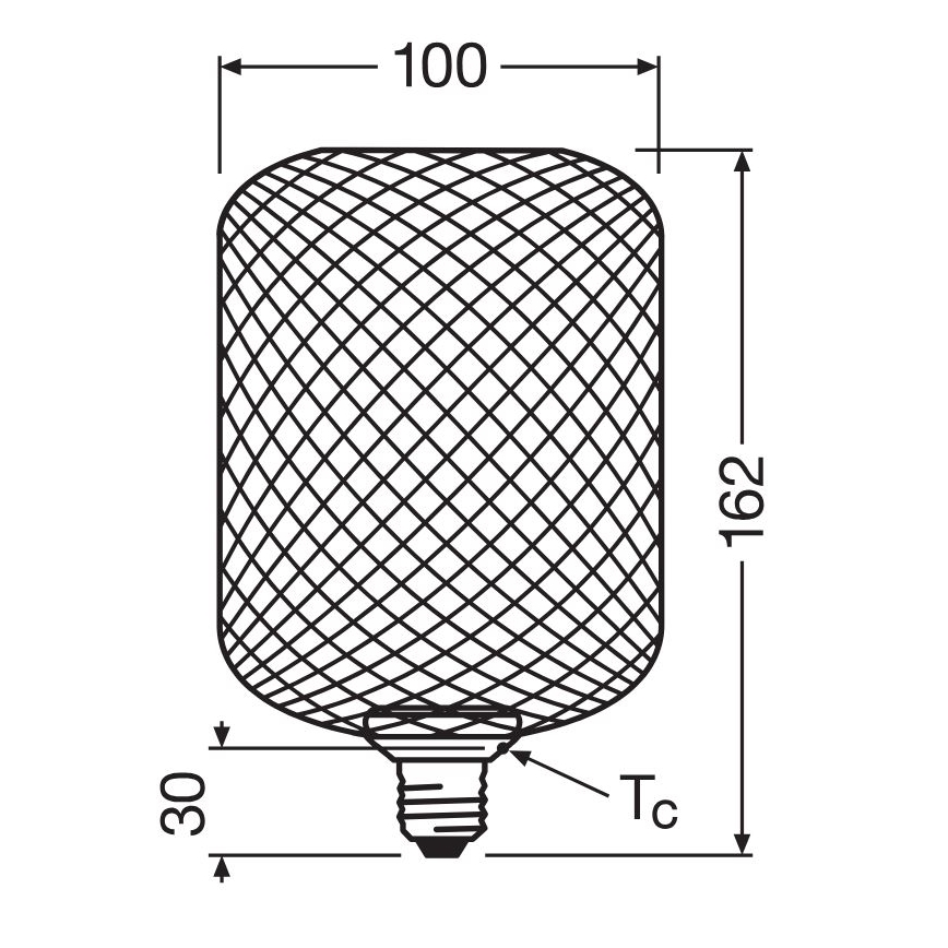 LED-polttimo DECOR FLAT E27/3,5W/230V 2700K kulta - Osram